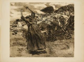 Käthe Kollwitz - Losbruch (Aus: Bauernkrieg).