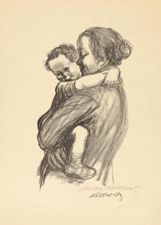 Käthe Kollwitz - Mutter mit Jungen.
