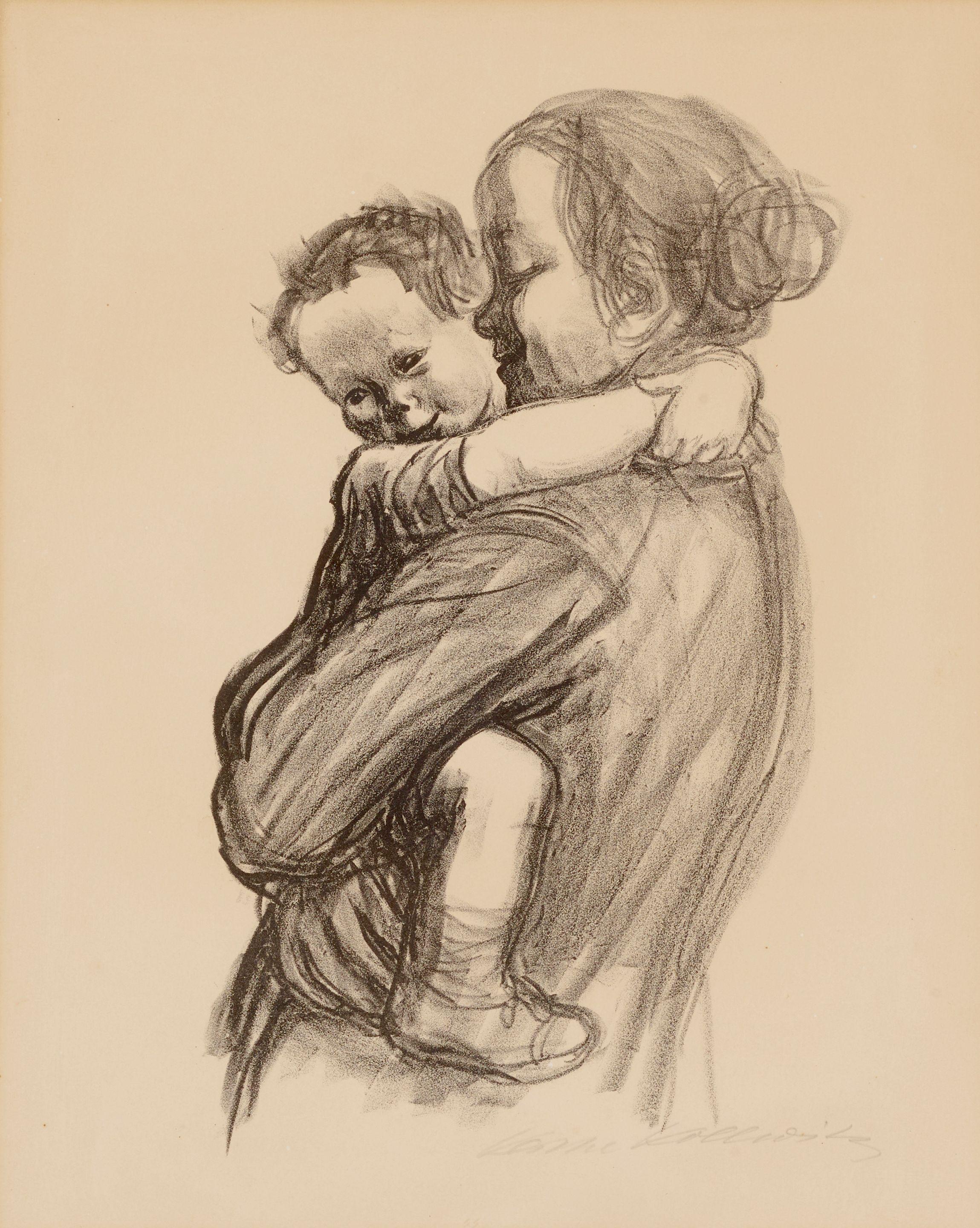 Käthe Kollwitz - Mutter mit jungen