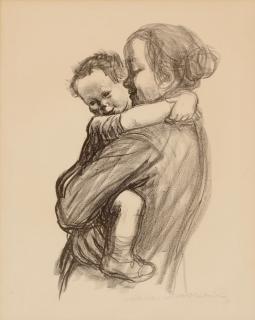 Käthe Kollwitz - Mutter mit jungen
