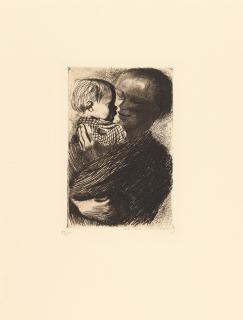 Käthe Kollwitz - Mutter mit Kind auf dem Arm