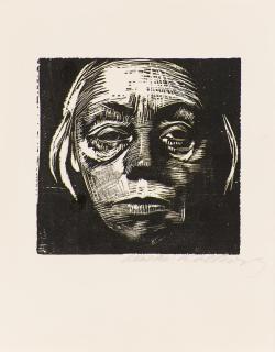 Käthe Kollwitz - Selbstbildnis von vorn