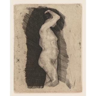 Käthe Kollwitz - Stehender weiblicher Akt (Standing Nude Figure)