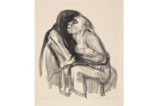 Käthe Kollwitz - Tod halt Mädchen im Schoß, from Tod