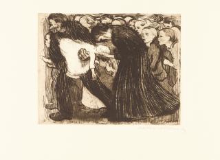 Käthe Kollwitz - Überfahren.