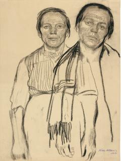 Käthe Kollwitz - Zwei Studien Einer Arbeiterfrau (Two Studies Of A Peasant Woman)