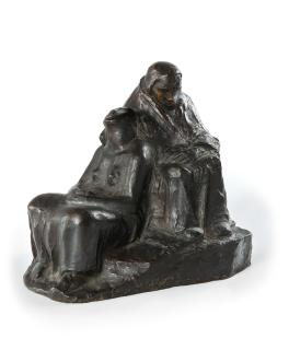 Käthe Kollwitz - Zwei wartende Soldatenfrauen.