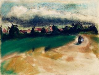 Käthe Loewenthal - Kinder am Dorfrand.