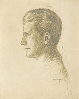 Kahlil Gibran - American study Of A Male Profile