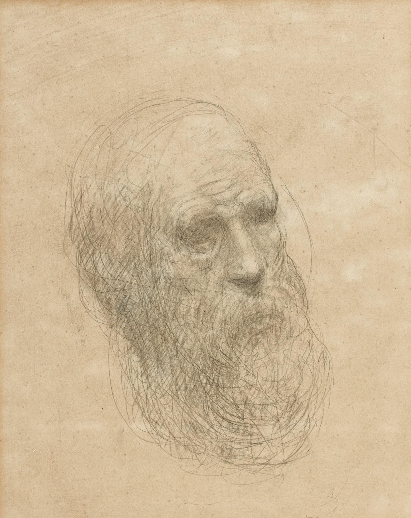 Kahlil Gibran - American study Of A Man\'S Head