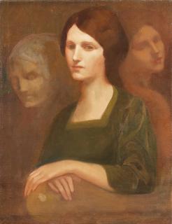 Kahlil Gibran - Portrait Of Charlotte Teller (The Essence Of Her Body)