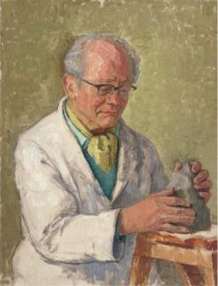 Kalman Kemeny - Portrait of Max Sokol, Sculptor; Sir Hamilton Kerr, M.P.; Man In Green Hat; Girl In Hat And Blue Scarf