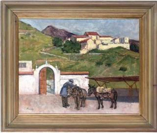 Kalman Kemeny - Preparing the donkeys; Quiet contemplation, Hampstead Heath; and Sierra Nevada