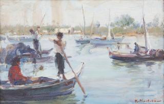 Kamel Moustafa - Boats On The Nile