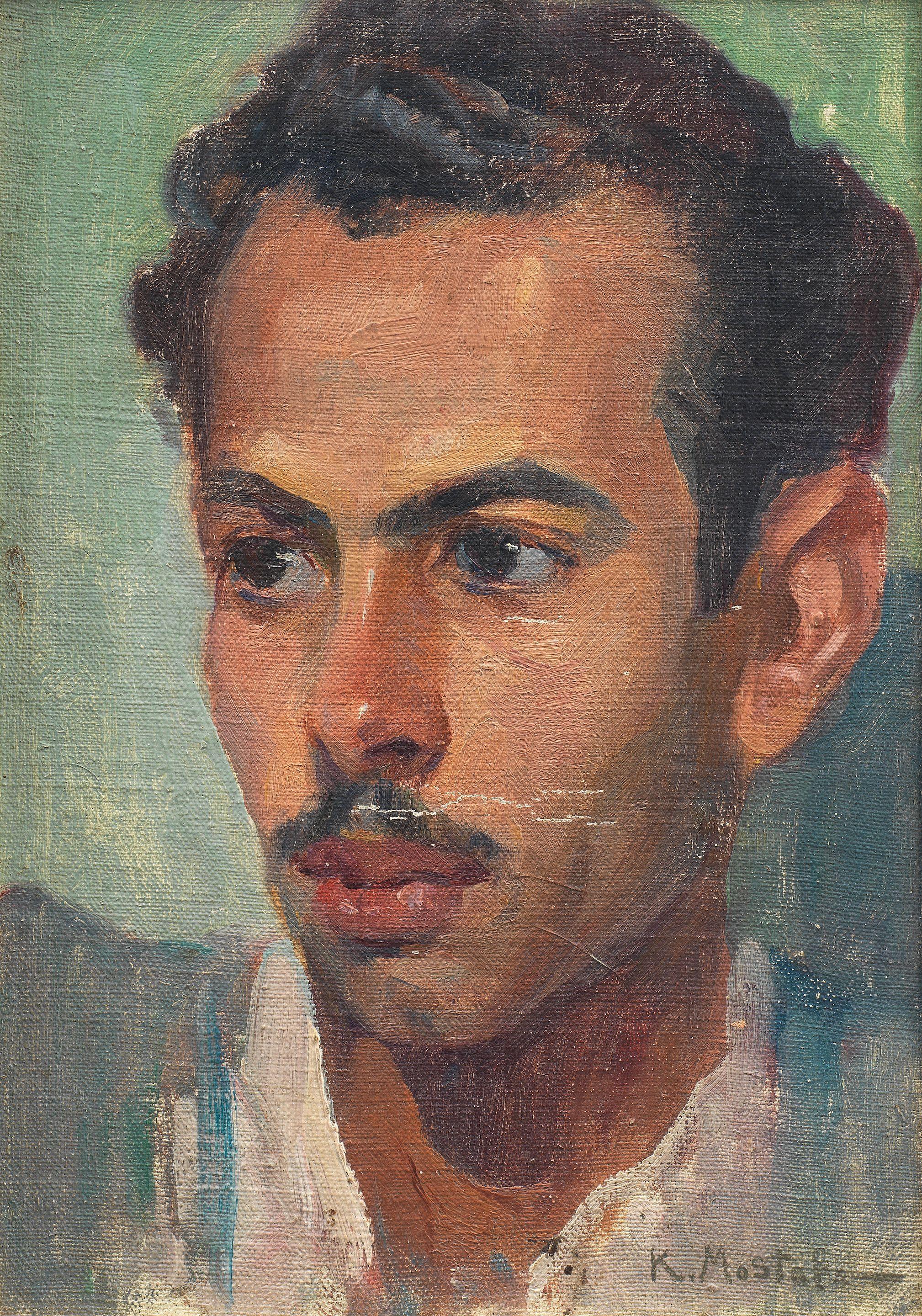 Kamel Moustafa - Portrait of the Artist\'s Brother Hamed