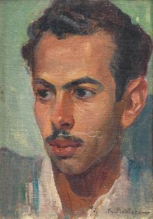 Kamel Moustafa - Portrait of the Artist\'s Brother Hamed