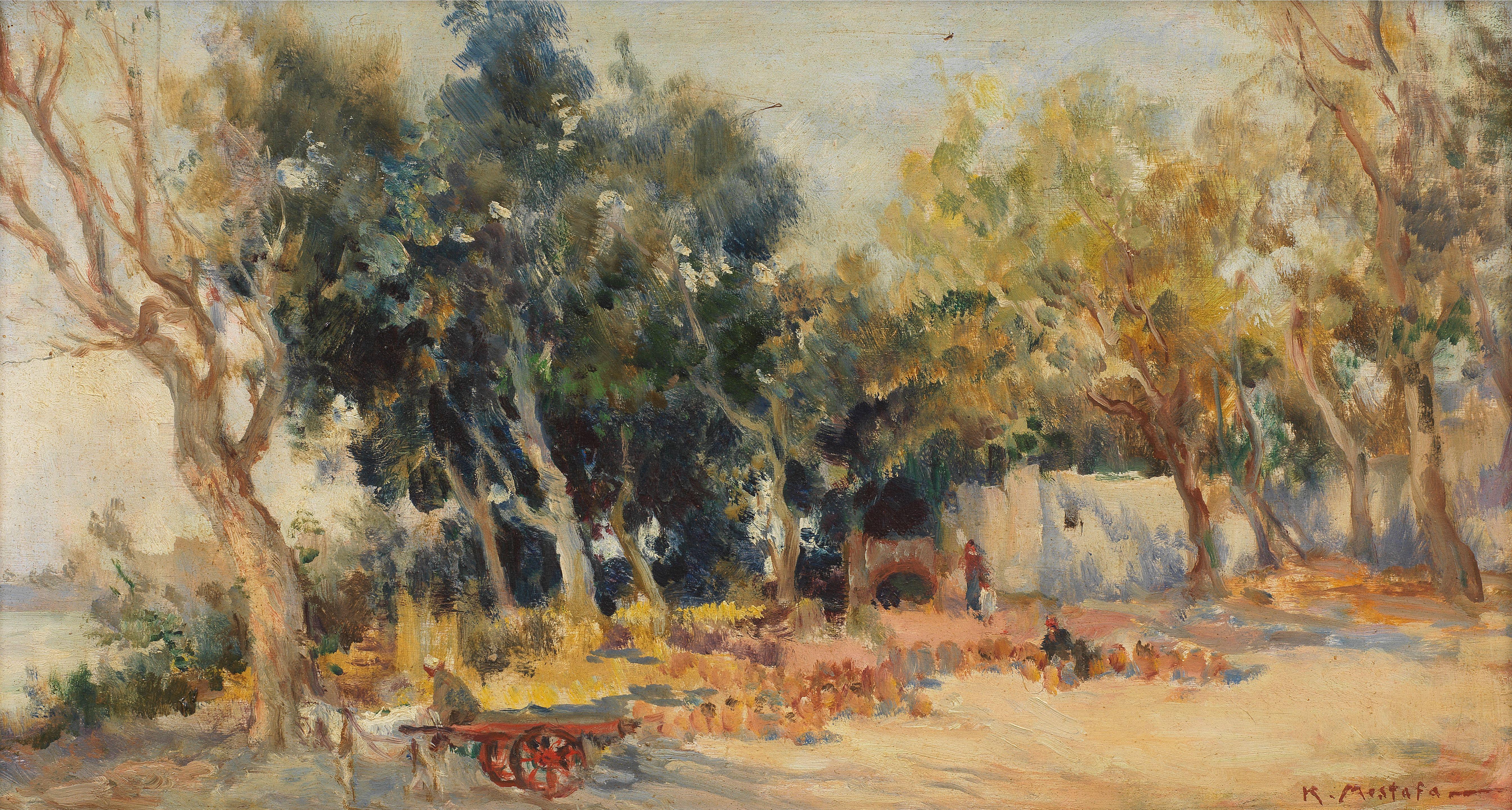 Kamel Moustafa - Village Scene