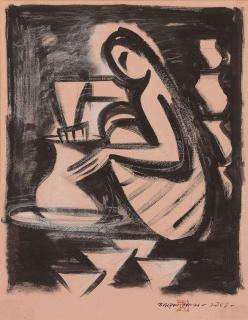Kamrul Hasan - Untitled (Lady in Kitchen)