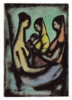 Kamrul Hasan - Untitled (Mother and Child with Attendants)
