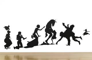 Kara Walker - Kkk: \'The Prescript Of The Order Of The Invisible Empire - Its Peculiar Objects\' Listed Under Moonlit Skies By The Grand Cyclops Amid His Hooded Henchmen...A Negress, Deep In The Woods Beyond, Overhears