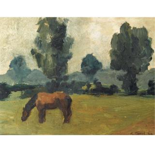 Karel Appel - A Horse In The Meadow