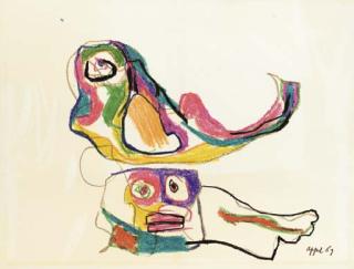 Karel Appel - Bird Sitting on My Head