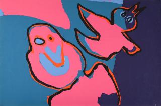 Karel Appel - Birds Flying Out