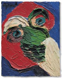 Karel Appel - Bloemig gezich