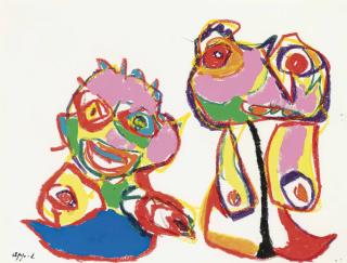 Karel Appel - Circus Couple
