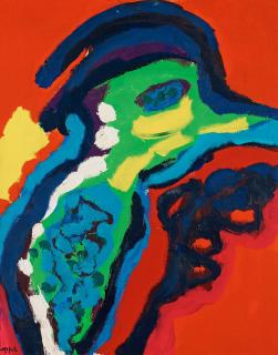 Karel Appel - Composition with bird