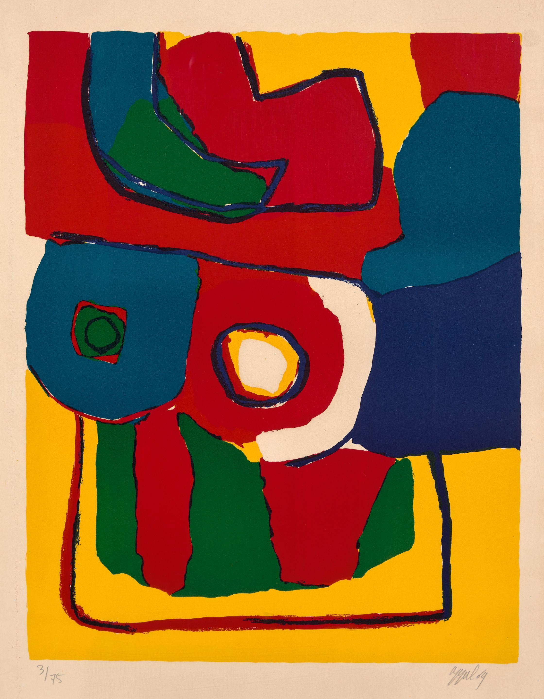 Coup de Pied (On the Neck of the Foot, in Ballet) by Karel Appel Art