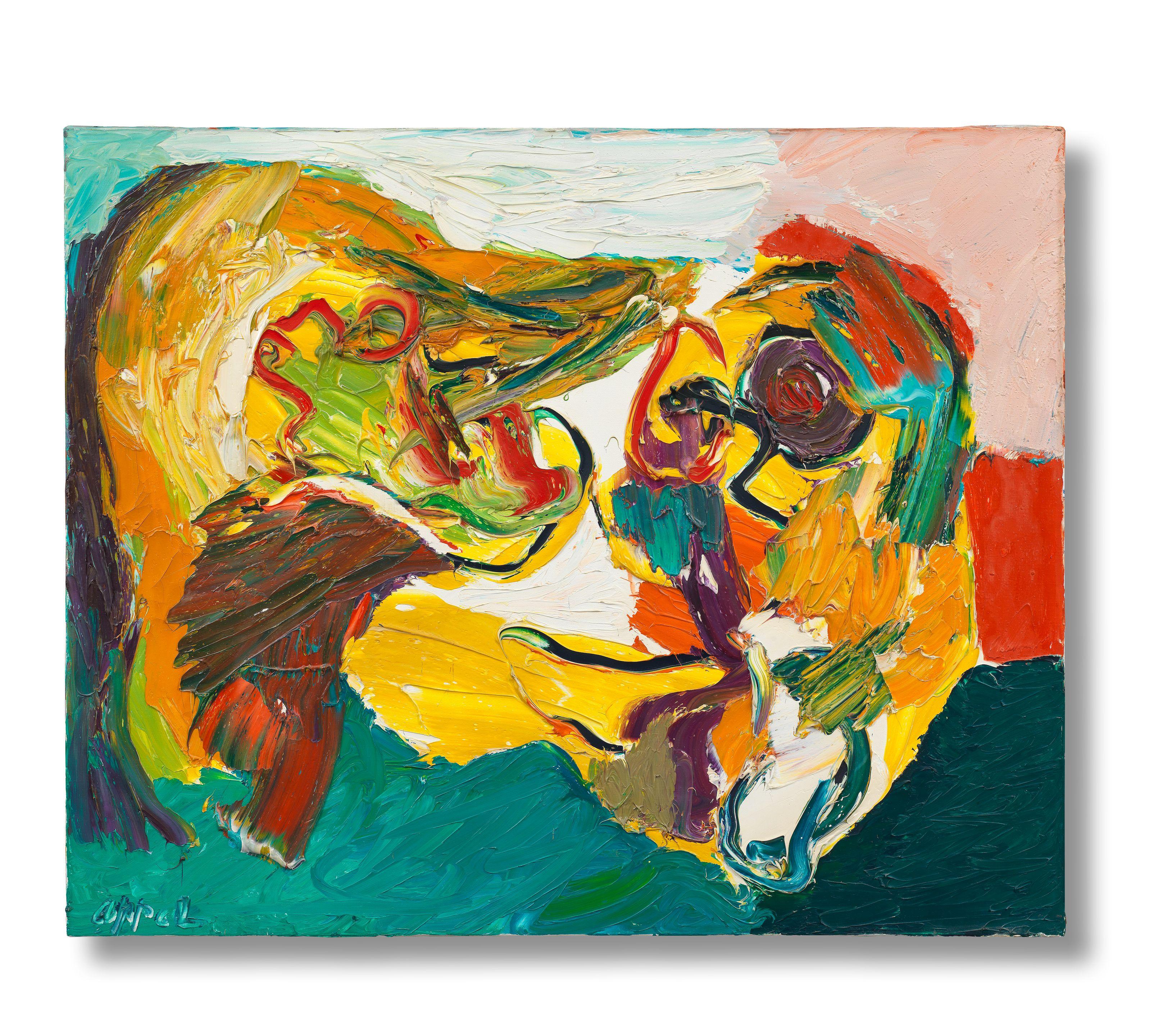 Karel Appel - Deux têtes