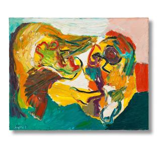 Karel Appel - Deux têtes
