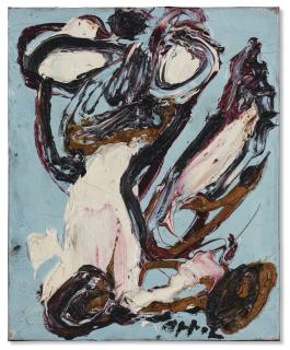 Karel Appel - Enfant avec trotinette