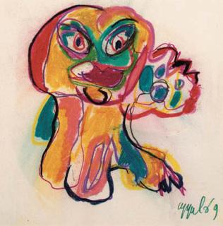 Karel Appel - Face