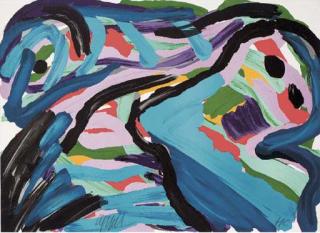 Karel Appel - Floating in a Landscape