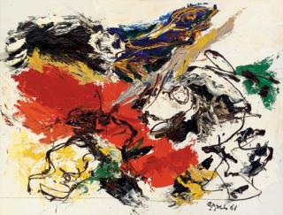 Karel Appel - Flying Faces (Movie Painting)