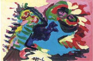 Karel Appel - Heads in the Pink