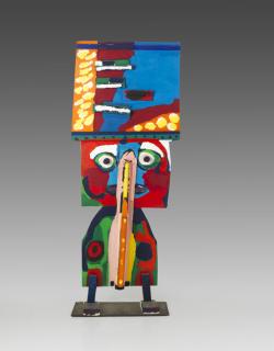 Karel Appel - L\'Homme avec chapeau comme le ciel