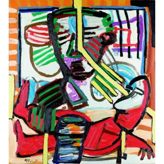 Karel Appel - Looking Through The Window (Kykend Door Het Venslor)