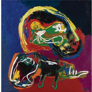 Karel Appel - Man With Dog