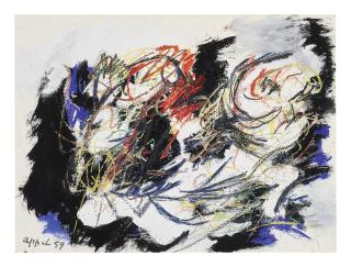 Karel Appel - Paysage Humaine, 1959