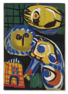 Karel Appel - Personnage à la Cabane