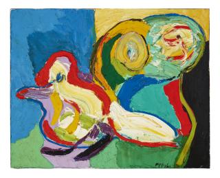 Karel Appel - Personnage et Oiseau