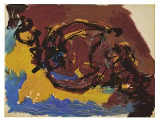 Karel Appel - Red Animals Over the Yellow Beach