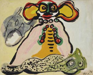 Karel Appel - Sans Titre (Le Clown)