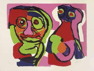 Karel Appel - Série Personnage, Galerie La Hune, Paris, 1969