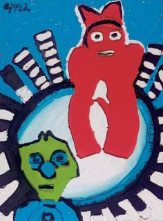 Karel Appel - Soleil Inca (from the Circus series)