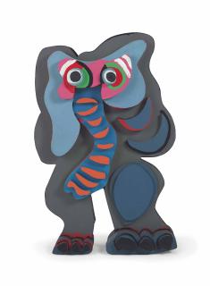 Karel Appel - Standing Elephant (Circus Series)