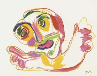 Karel Appel - Talking Face